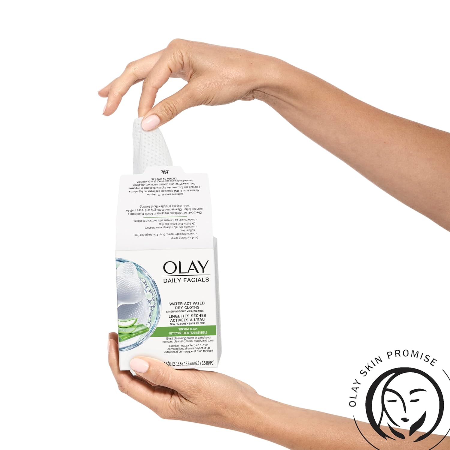 Olay 4-in-1 Sensitive Daily Facial Cloths - 33 Count