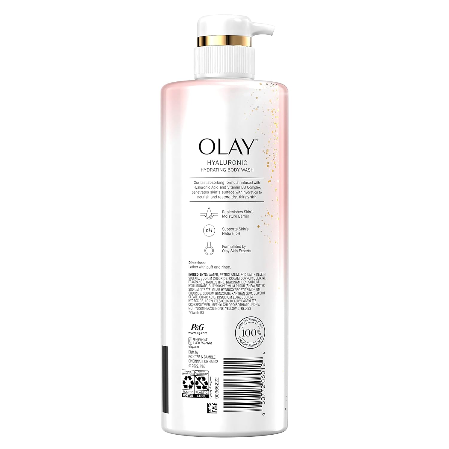 Olay Body Wash for Women – Aloe Vera Scent, 26 Oz Each - Pack of 4