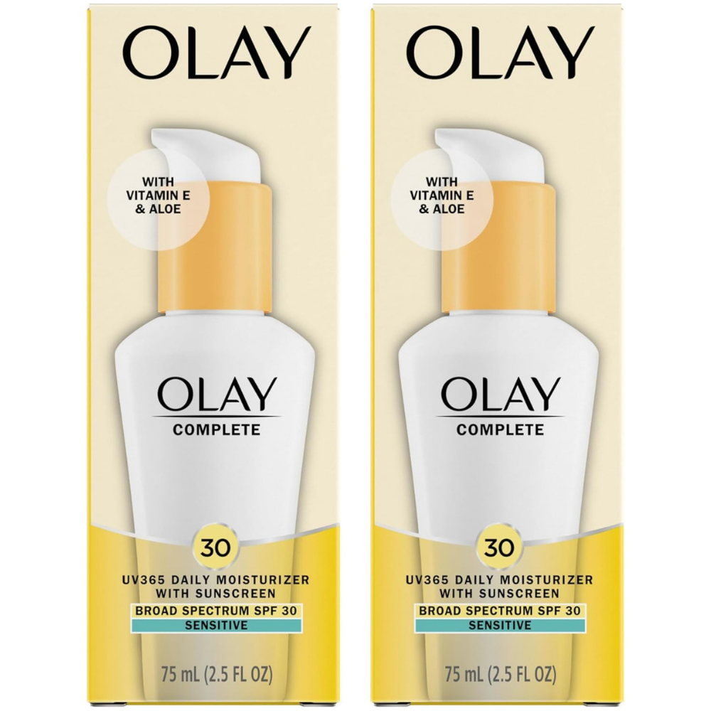 Olay Complete Daily Moisturizer with Sunscreen SPF 30 - Sensitive Skin, 2.5 Oz