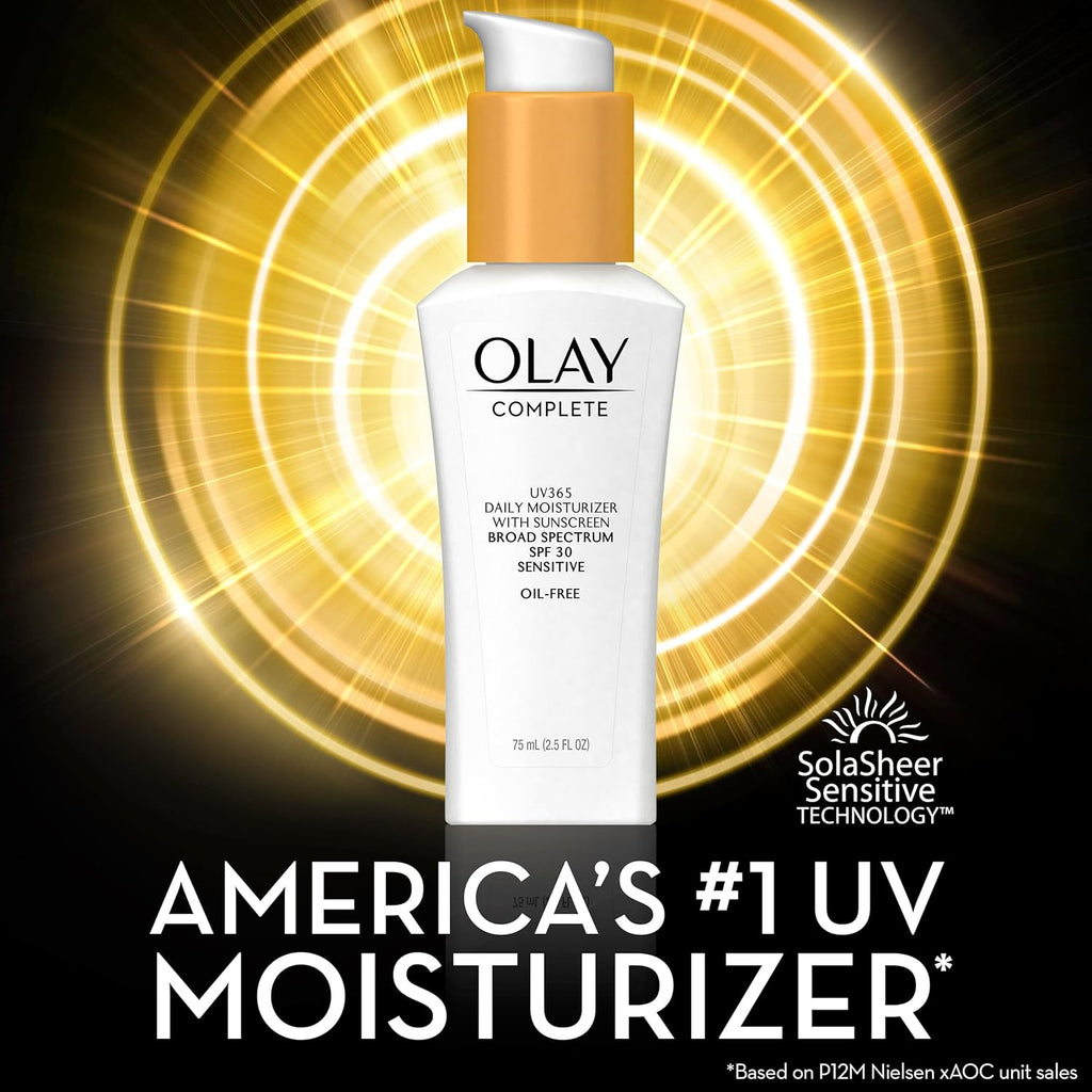 Olay Complete Daily Moisturizer with Sunscreen SPF 30 - Sensitive Skin, 2.5 Oz