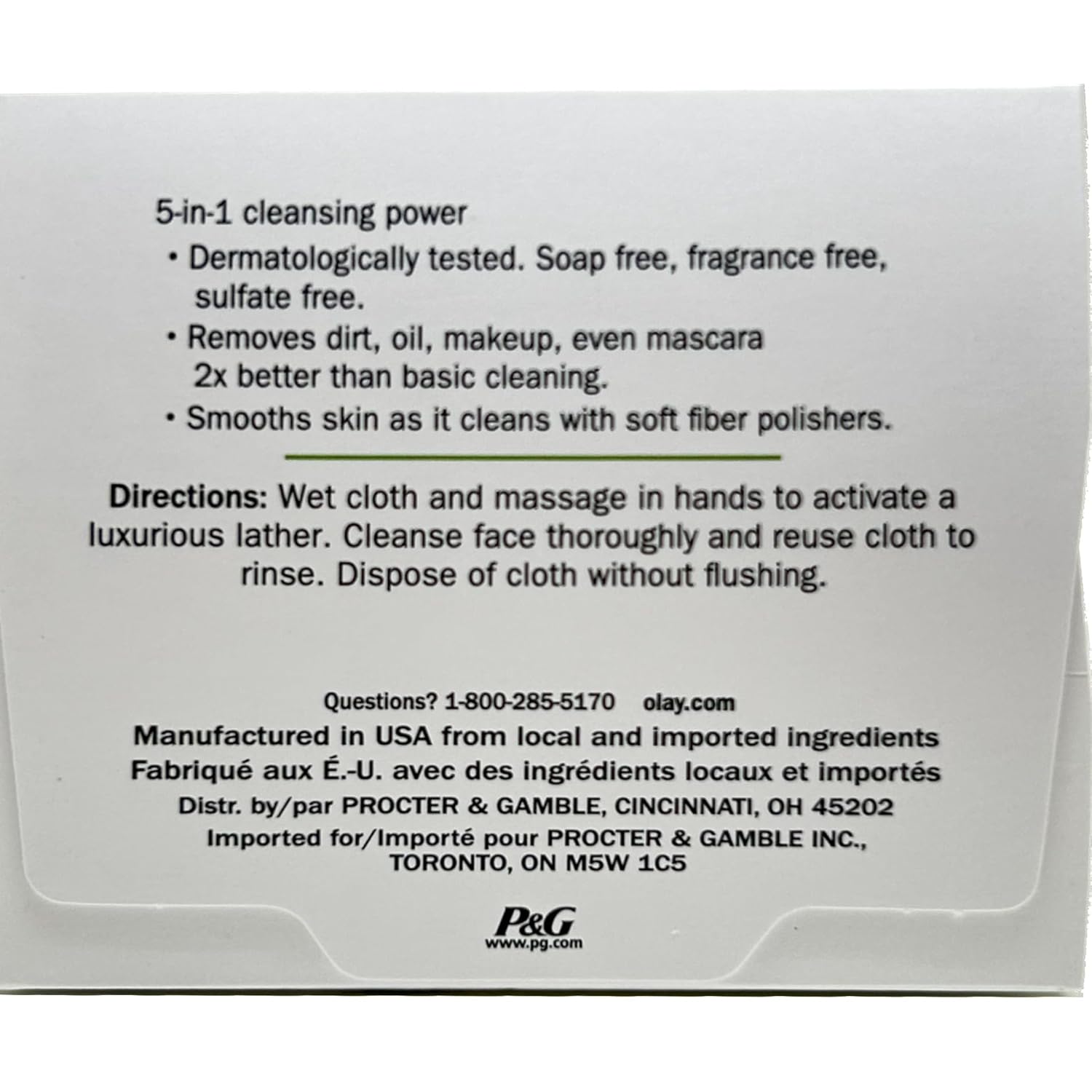 Olay Daily Gentle Clean 4-in-1 Water Activated Cloths, Pack of 3 (33x3, 99 Count)