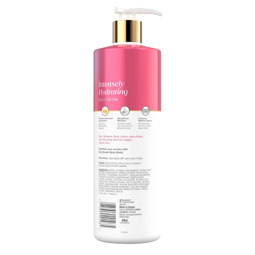 Olay Nourishing and Moisturising Body Lotion, 480 ml
