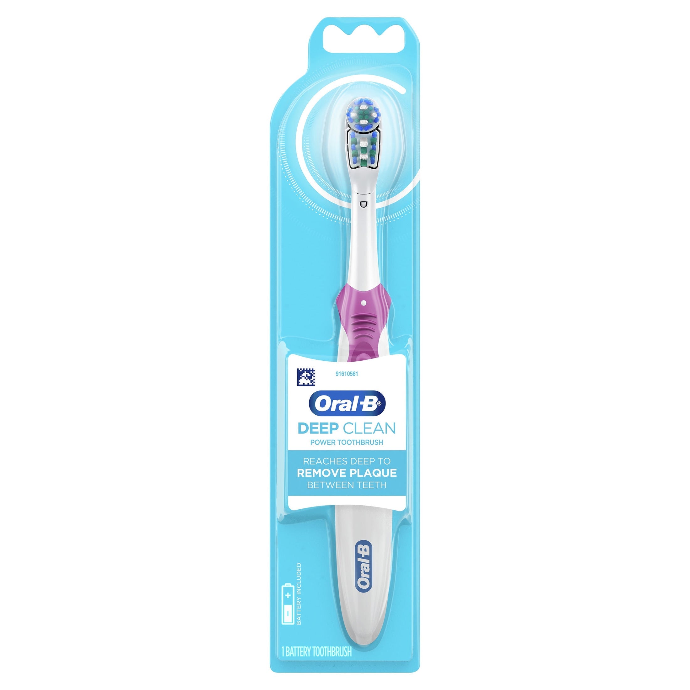 Oral-B Complete Deep Clean Battery Powered Electric Toothbrush, 1 Brush