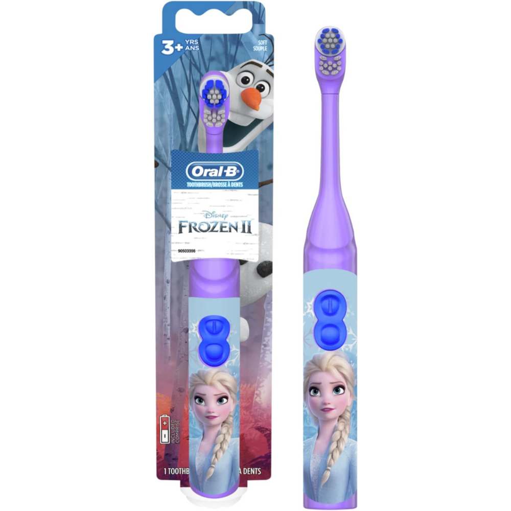Oral-B Kids Frozen Battery Powered Toothbrush - Soft Bristles (3+ Years)