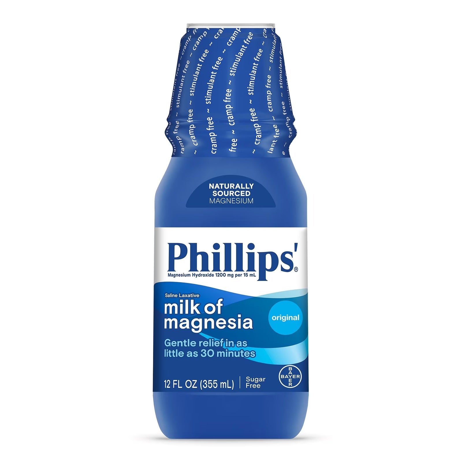 Phillips' Milk of Magnesia Liquid Magnesium Saline Laxative Original, 12 Oz