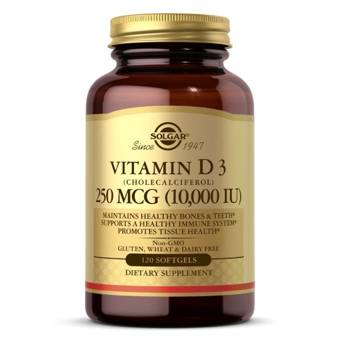 Solgar Vitamin D3 10,000 IU, 120 Softgels