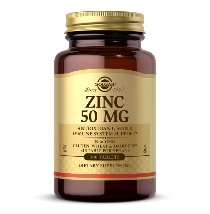 Solgar Zinc 50 mg, 100 Tablets