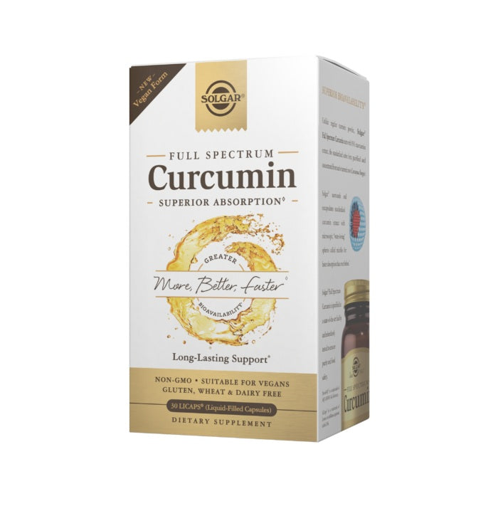 Solgar Full Spectrum Curcumin, 30 Softgels