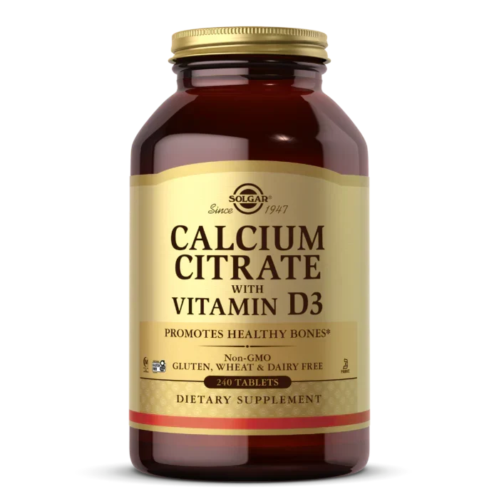Solgar Calcium Citrate & Vitamin D3, 240 Tablets