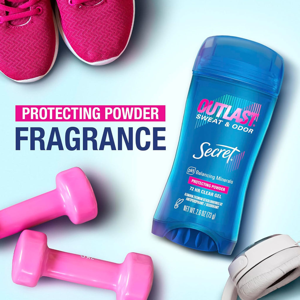 Secret Antiperspirant Deodorant for Women | Clear Gel Antiperspirant | 75ml