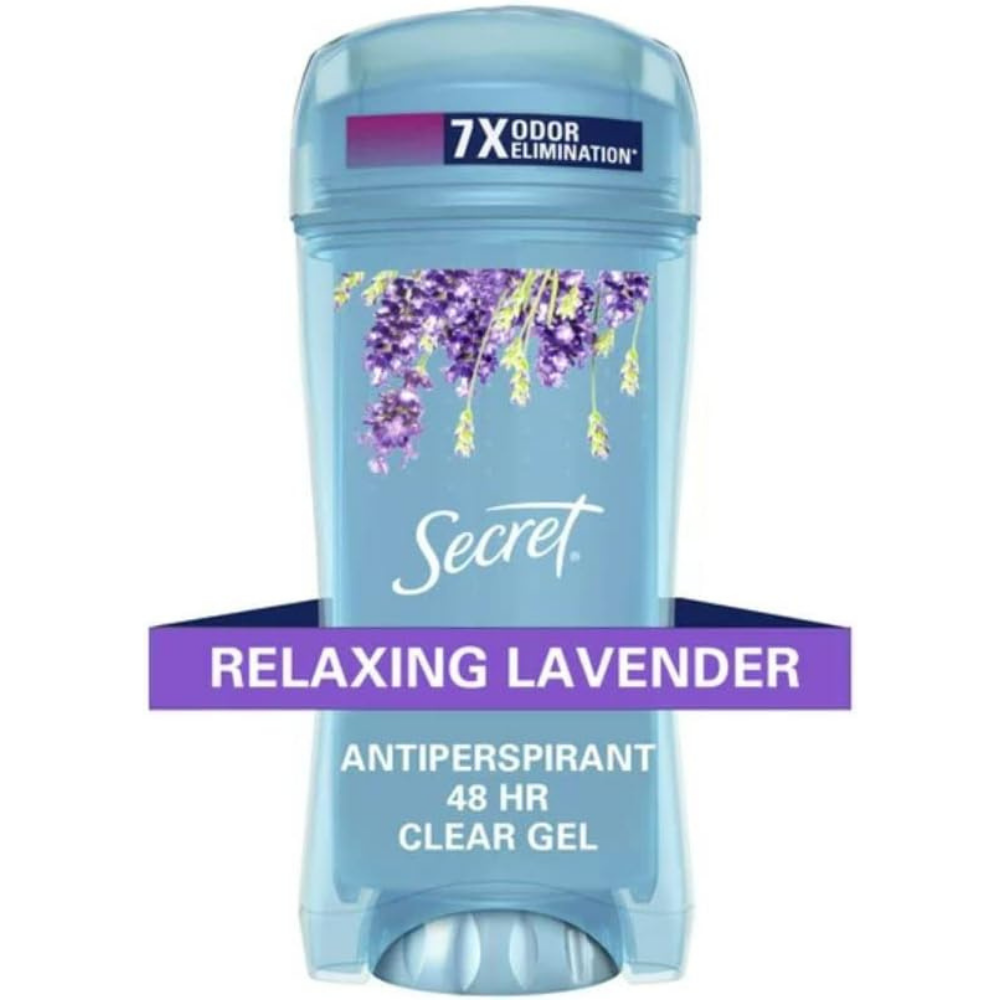 Secret Scent Lavender Gel Deodorant Sticks | 2.6 Oz | Pack of 6