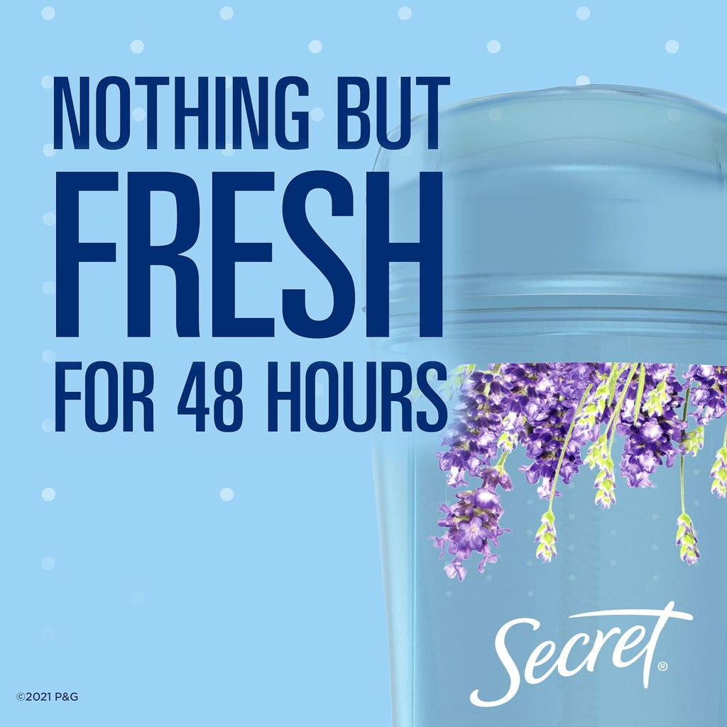 Secret Scent Lavender Gel Deodorant Sticks | 2.6 Oz | Pack of 6