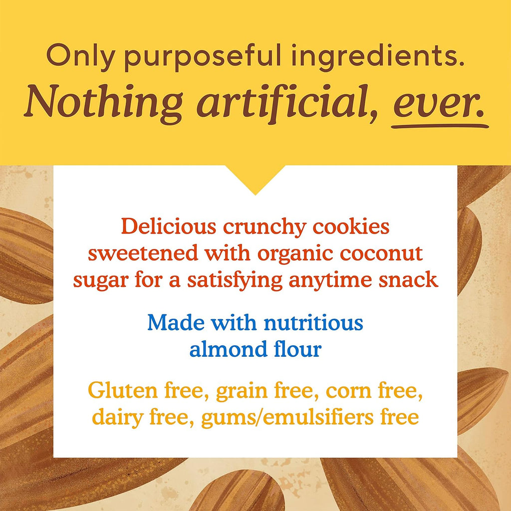 Simple Mills Crunchy Almond Flour Cookies, Chocolate Chip, Gluten Free - 5.5 Oz
