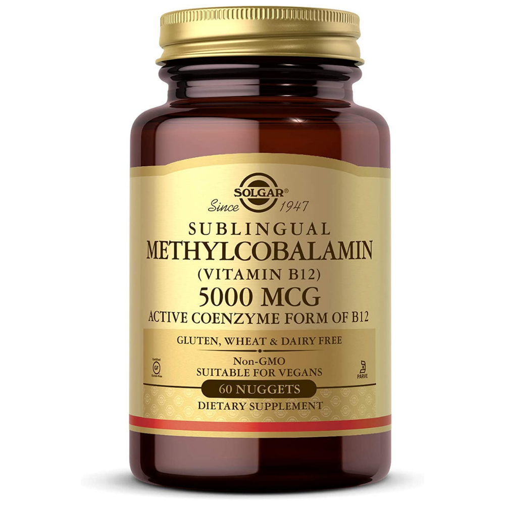 Solgar Vitamin B12 Methylcobalamin 5000mcg, 60 Nuggets