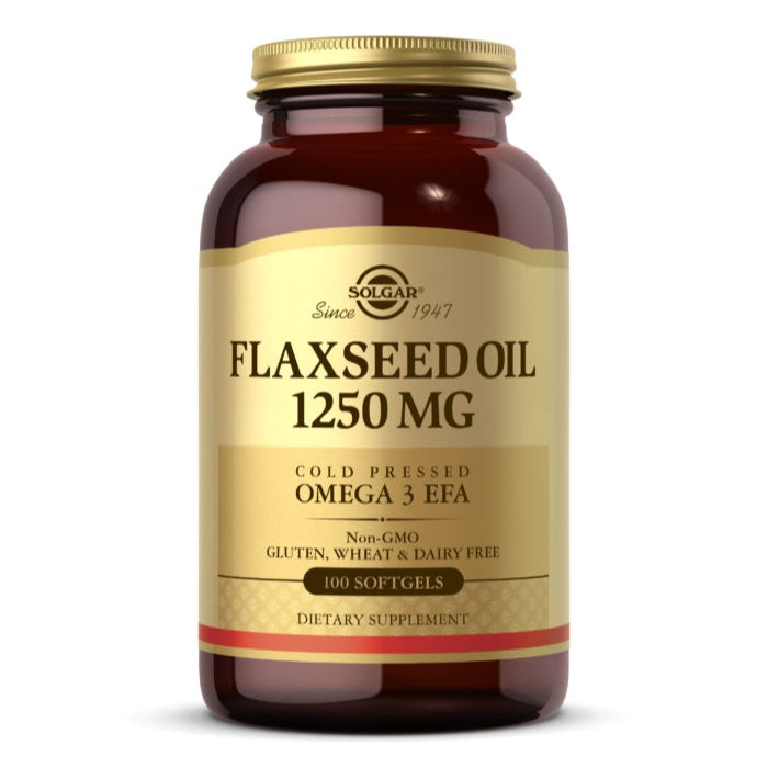 Solgar Flaxseed Oil 1250mg, 100 Softgels