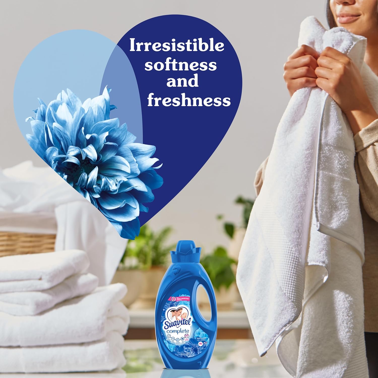 Suavitel Complete Liquid Fabric Softener – Field Flowers, 46 Oz