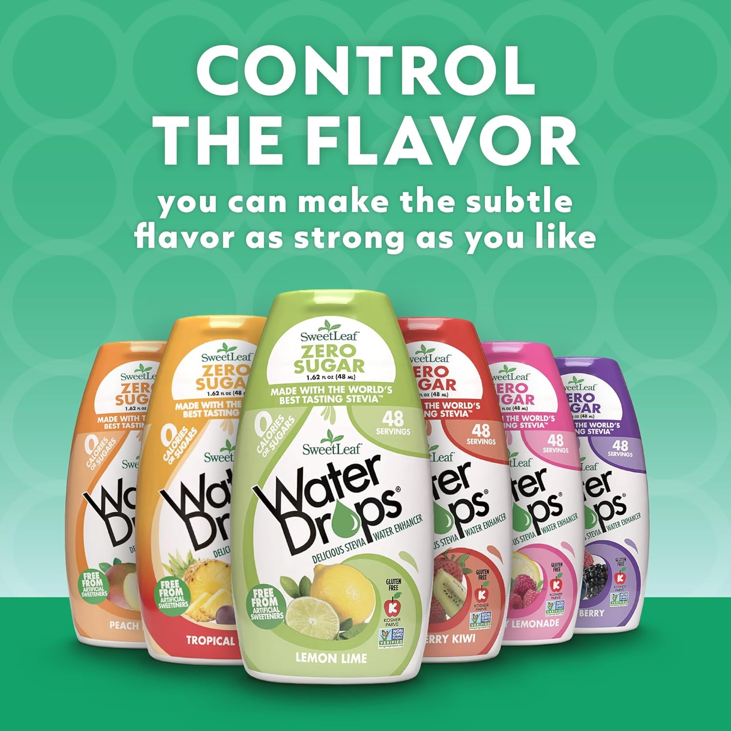 SweetLeaf Water Drops, Strawberry & Kiwi Flavour - 48ml