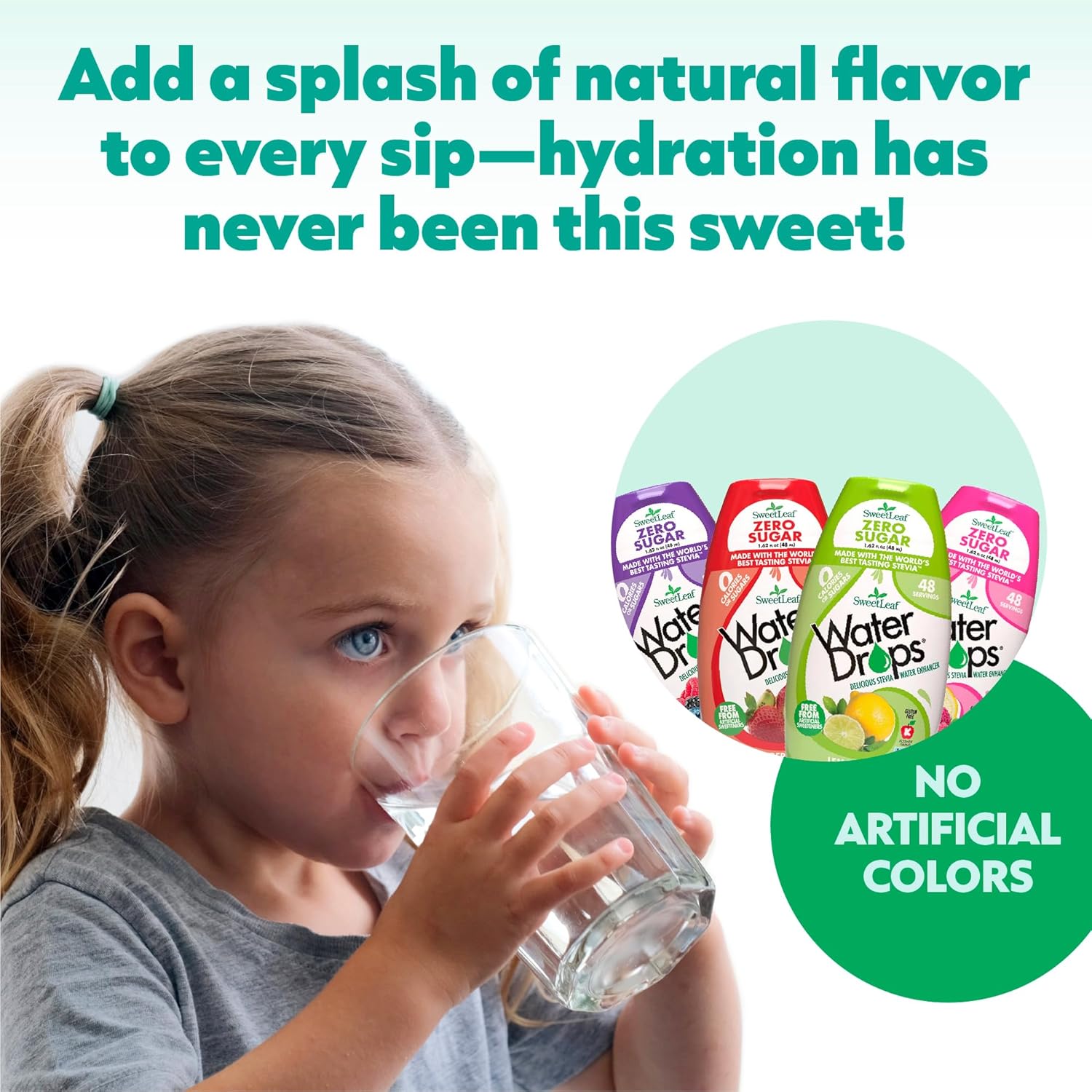 SweetLeaf Water Drops, Strawberry & Kiwi Flavour - 48ml