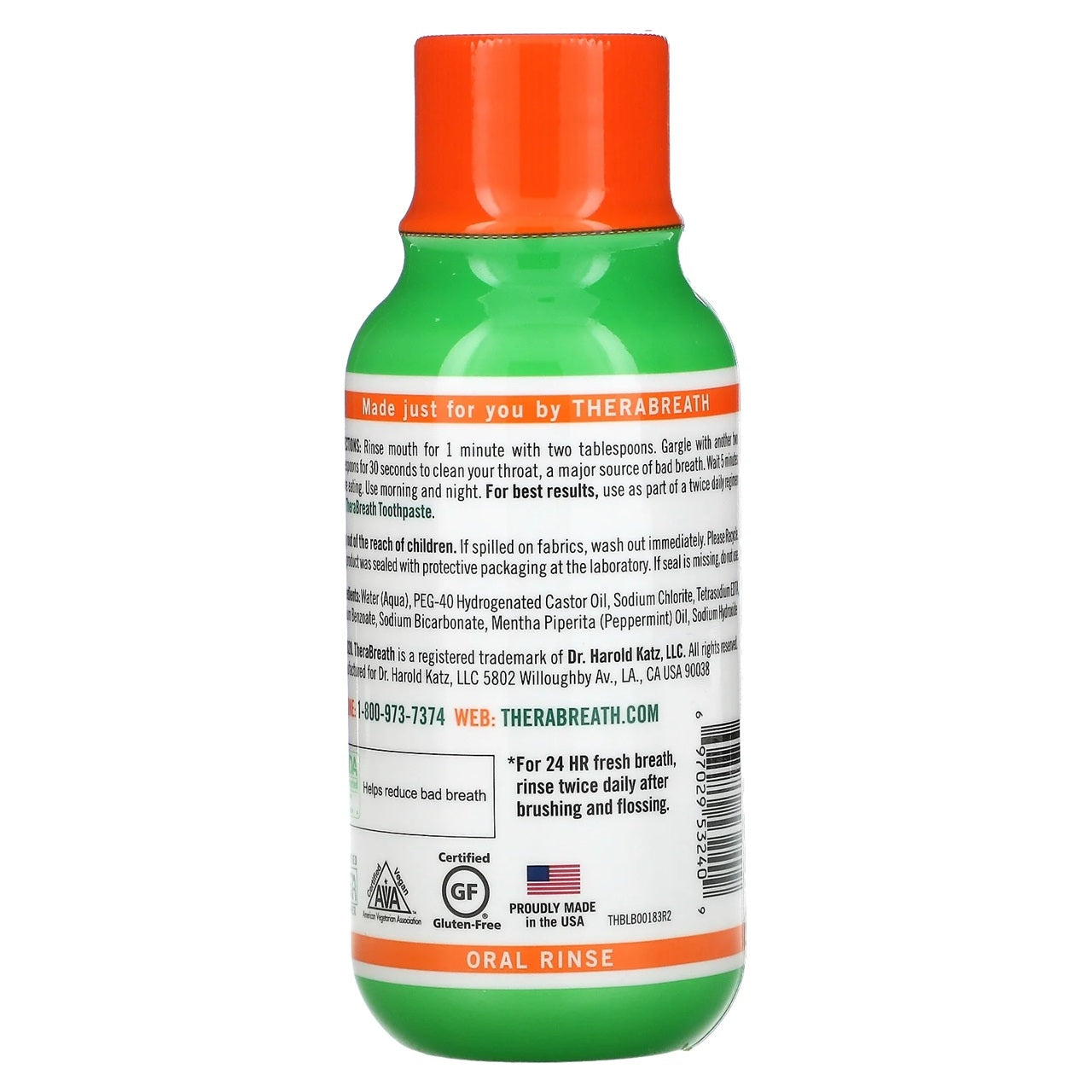TheraBreath Fresh Breath Oral Rinse | Mild Mint Flavor | 3 Oz