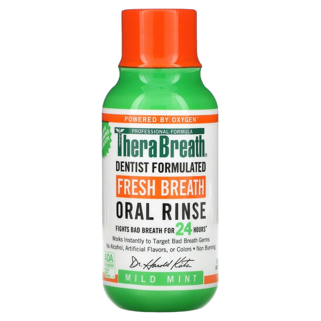 TheraBreath Fresh Breath Oral Rinse | Mild Mint Flavor | 3 Oz