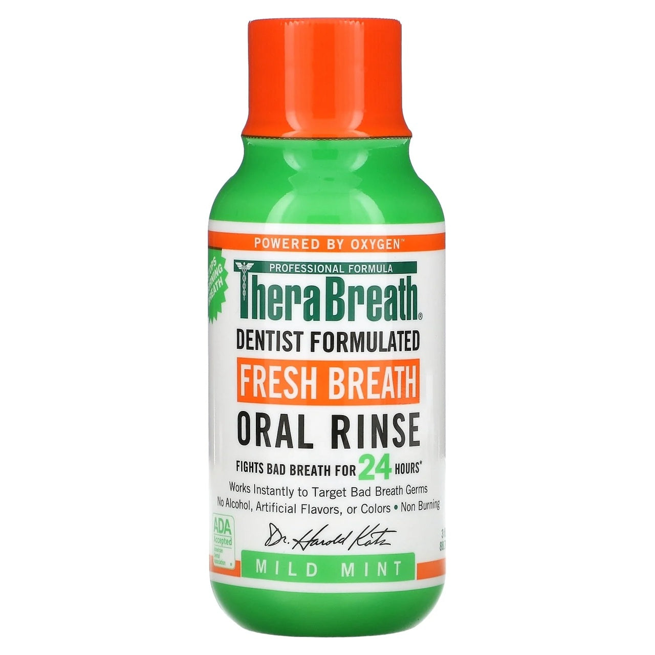TheraBreath Fresh Breath Oral Rinse | Mild Mint Flavor | 3 Oz