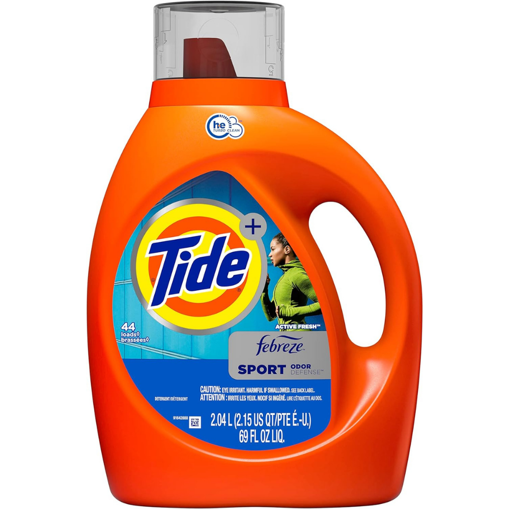Tide Plus Febreze Sport Odor Defense Liquid Laundry Detergent Soap – 69 Oz