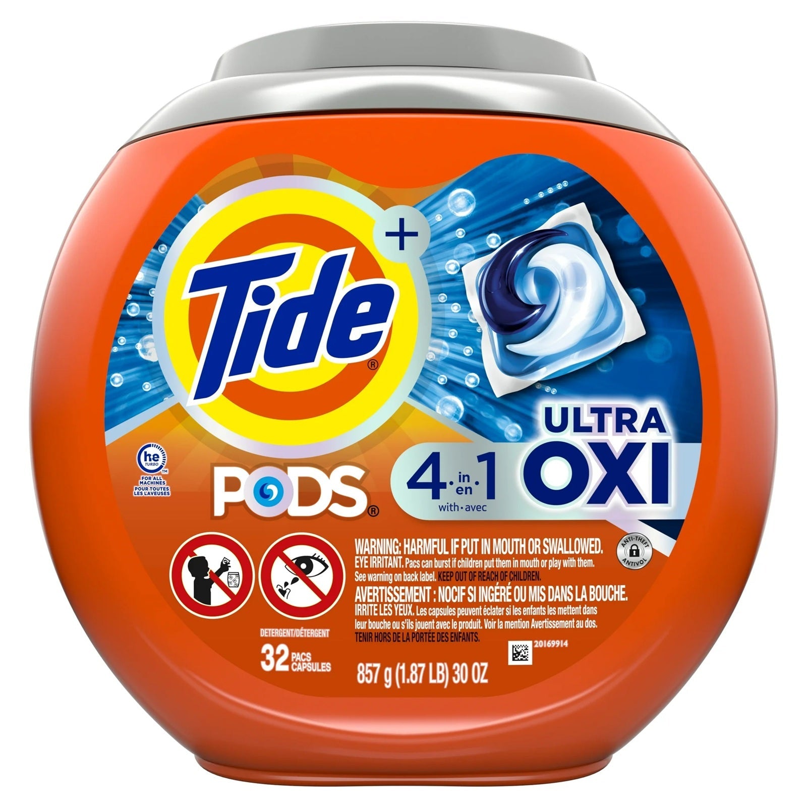 Tide Pods Ultra Oxi 4-in-1, 32 Count