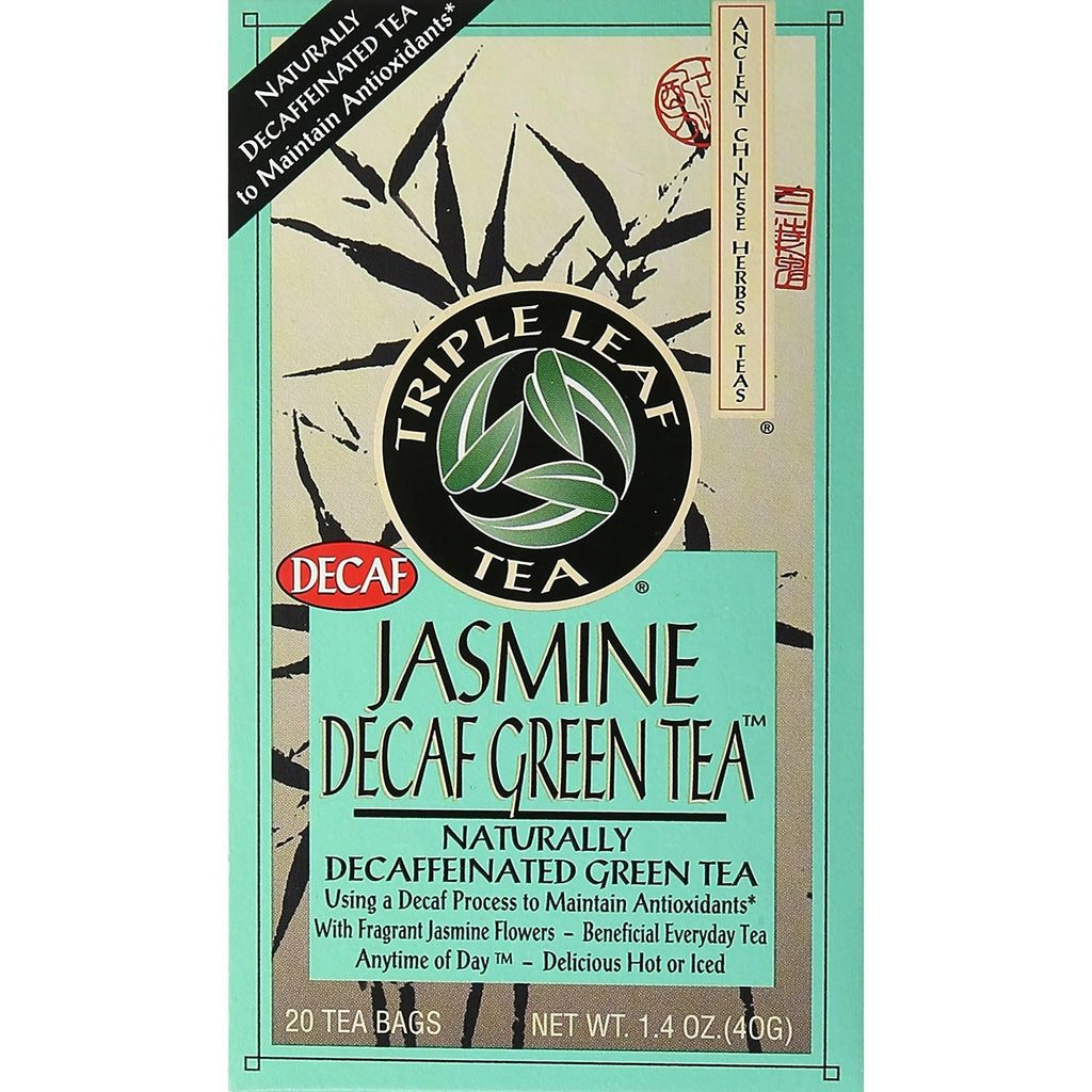 Triple Leaf Tea Jasmine Green Tea - Decaffeinated, 20 Count