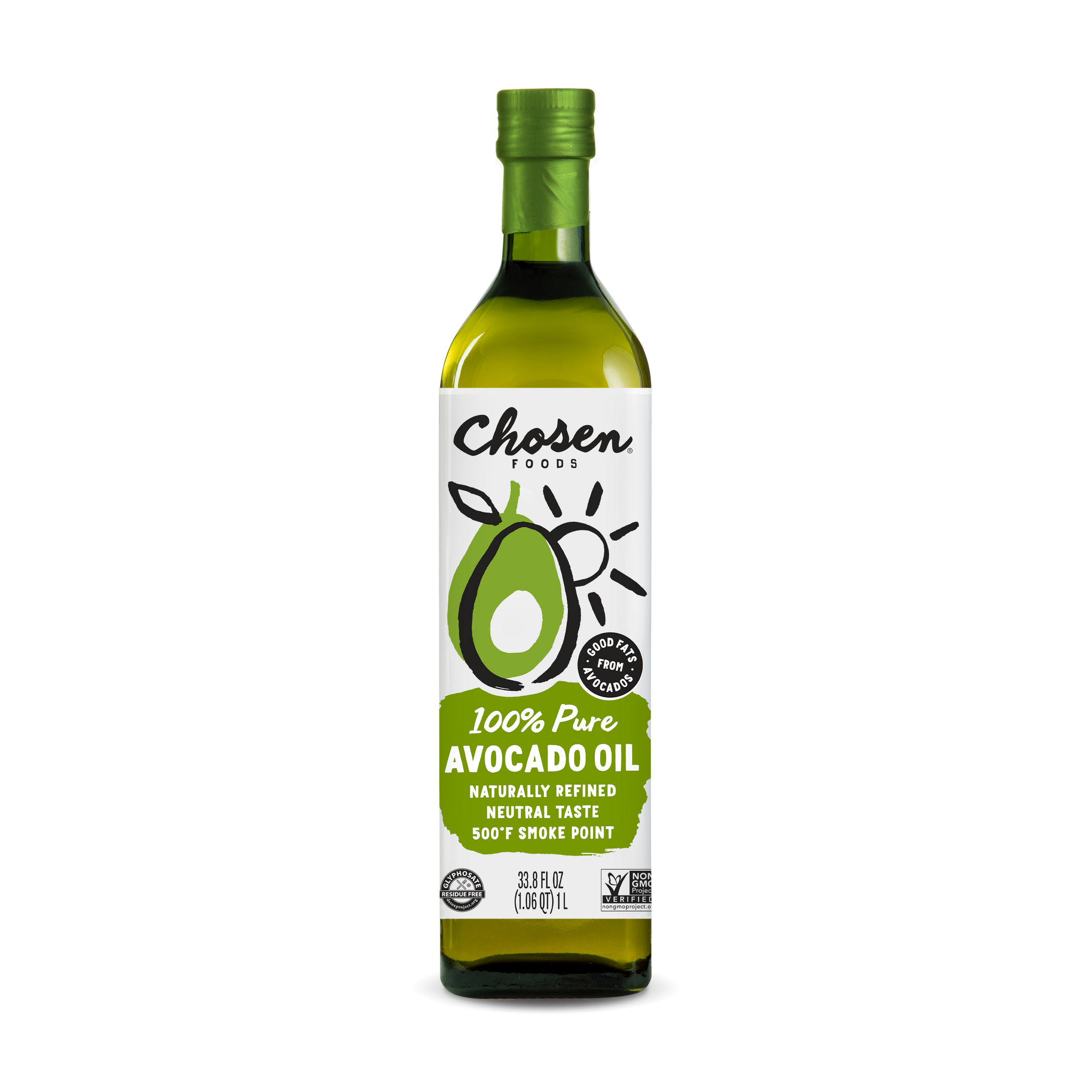 Chosen Foods 100% Avocado Cooking Oil, 1L