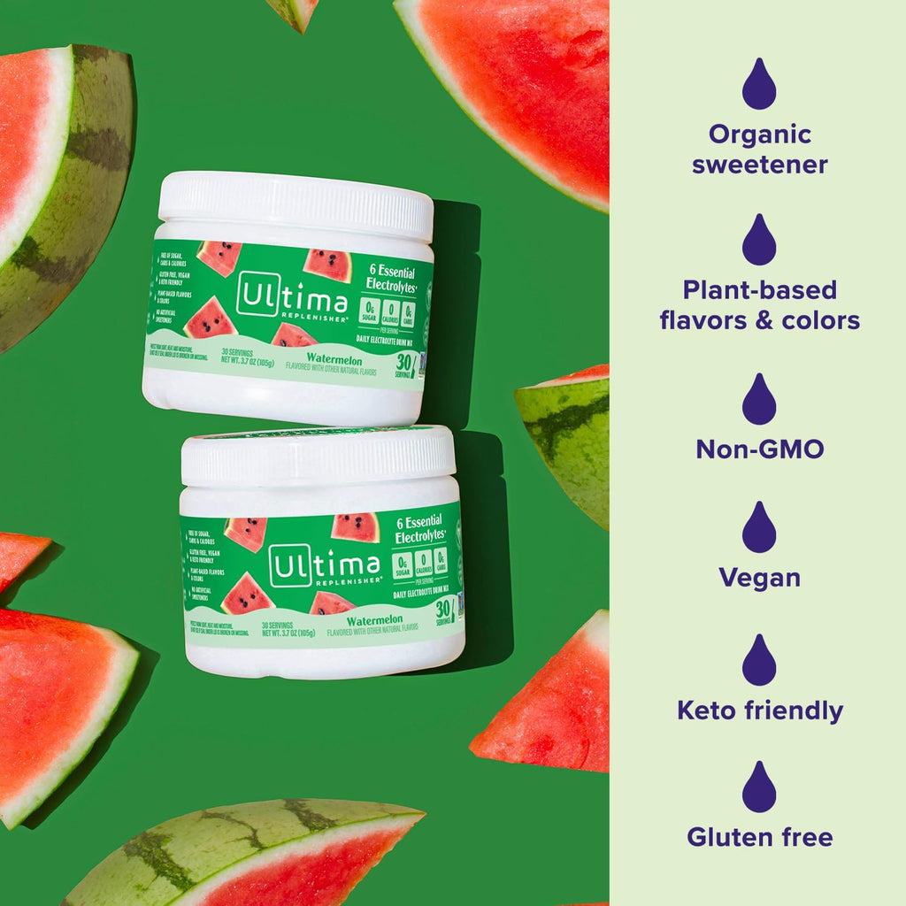 Ultima Replenisher Electrolyte Hydration Powder - Watermelon Flavour - 105g