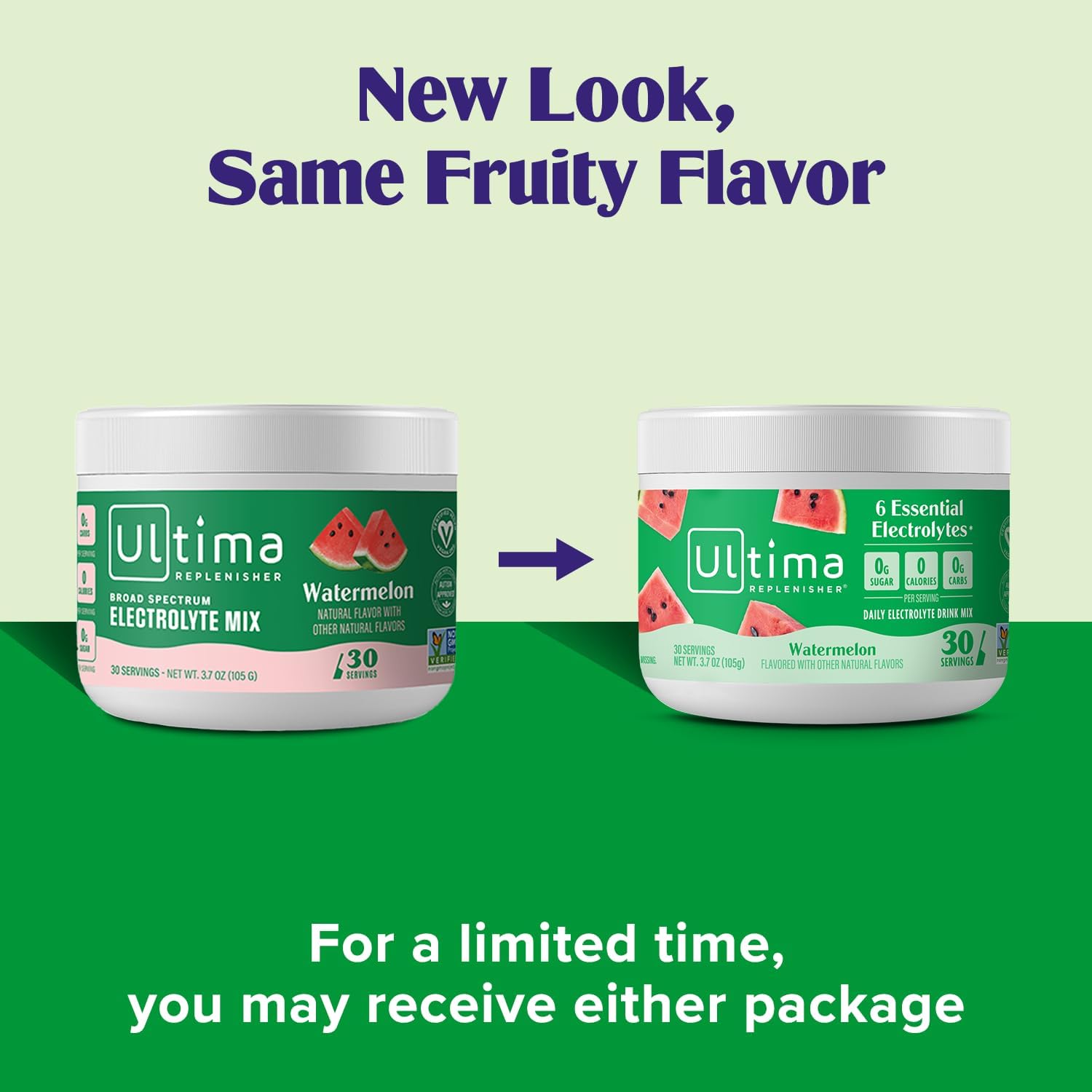 Ultima Replenisher Electrolyte Hydration Powder - Watermelon Flavour - 105g