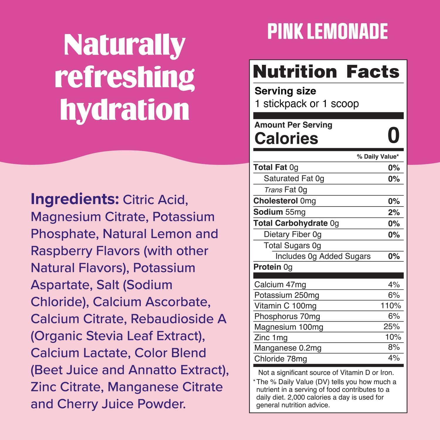 Ultima Replenisher Electrolyte Hydration Powder Mix - Pink Lemonade, 90g