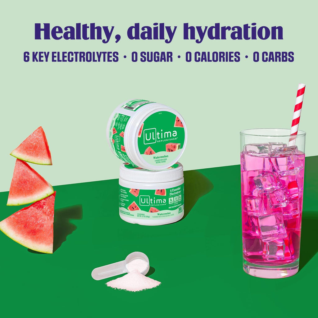 Ultima Replenisher Electrolyte Hydration Powder - Watermelon Flavour - 105g