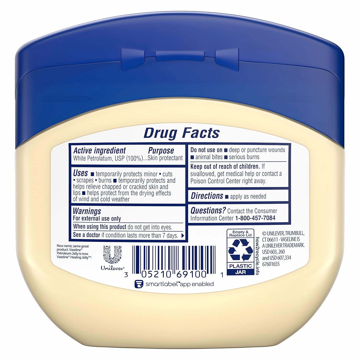 Vaseline Petroleum Original Healing Jelly, 13 Oz - 3 pack