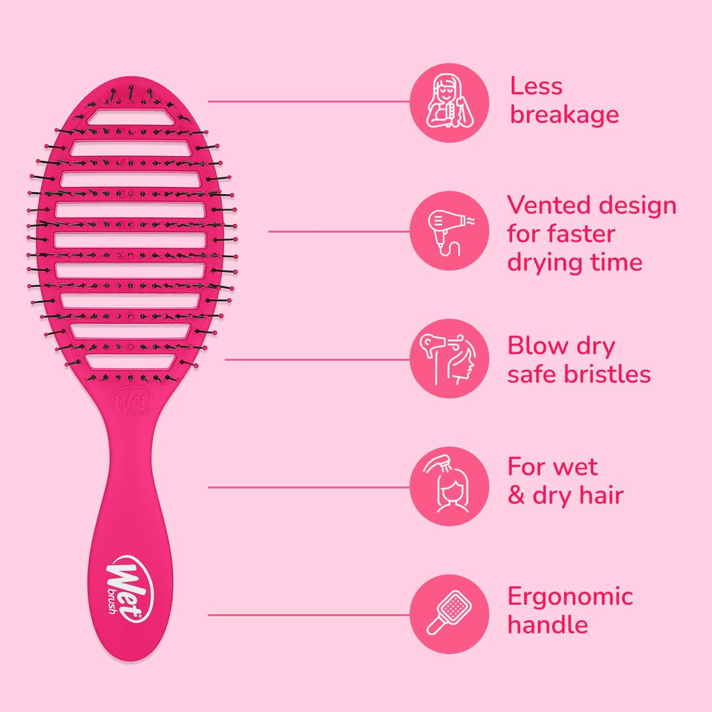 Wet Brush Speed Dry Detangler, Pink