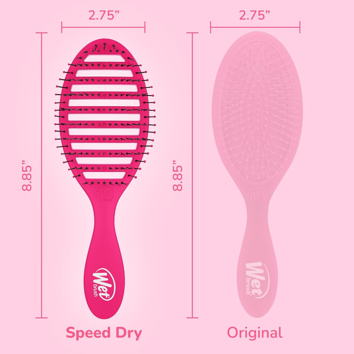 Wet Brush Speed Dry Detangler, Pink