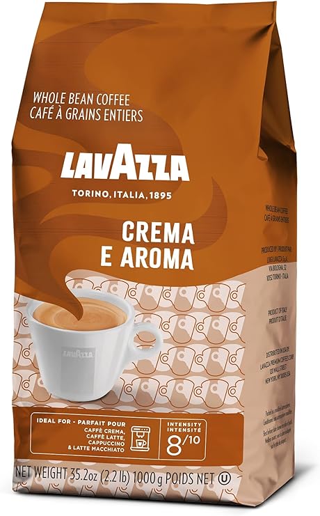 Lavazza Crema E Aroma Coffee Beans, Pack of 6, 6 x 1000g