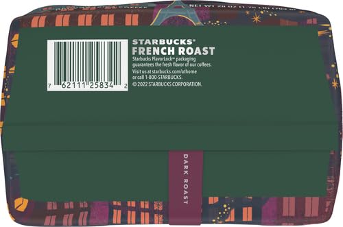 Starbucks Ground Coffee, Dark Roast Hot or Iced Coffee, French Roast, 28 oz (Pack of 2)