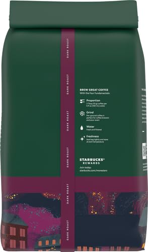 Starbucks Ground Coffee, Dark Roast Hot or Iced Coffee, French Roast, 28 oz (Pack of 2)