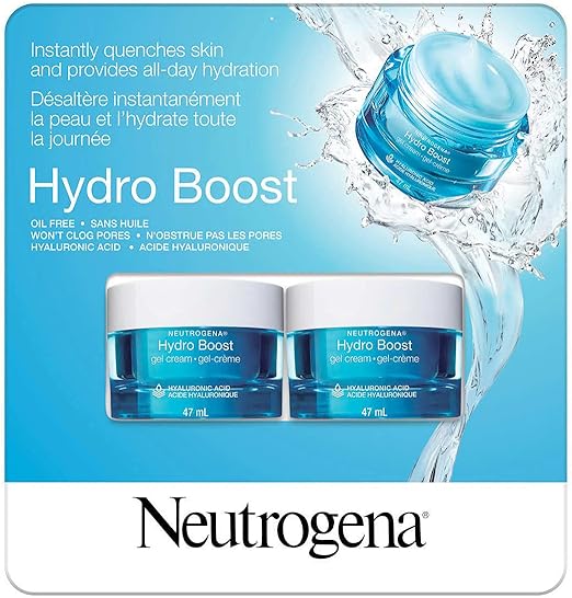 Neutrogena Hydro Boost Gel Cream with Hyaluronic Acid + Amino Acids + Electrolytes + Ceramides - For dry skin
