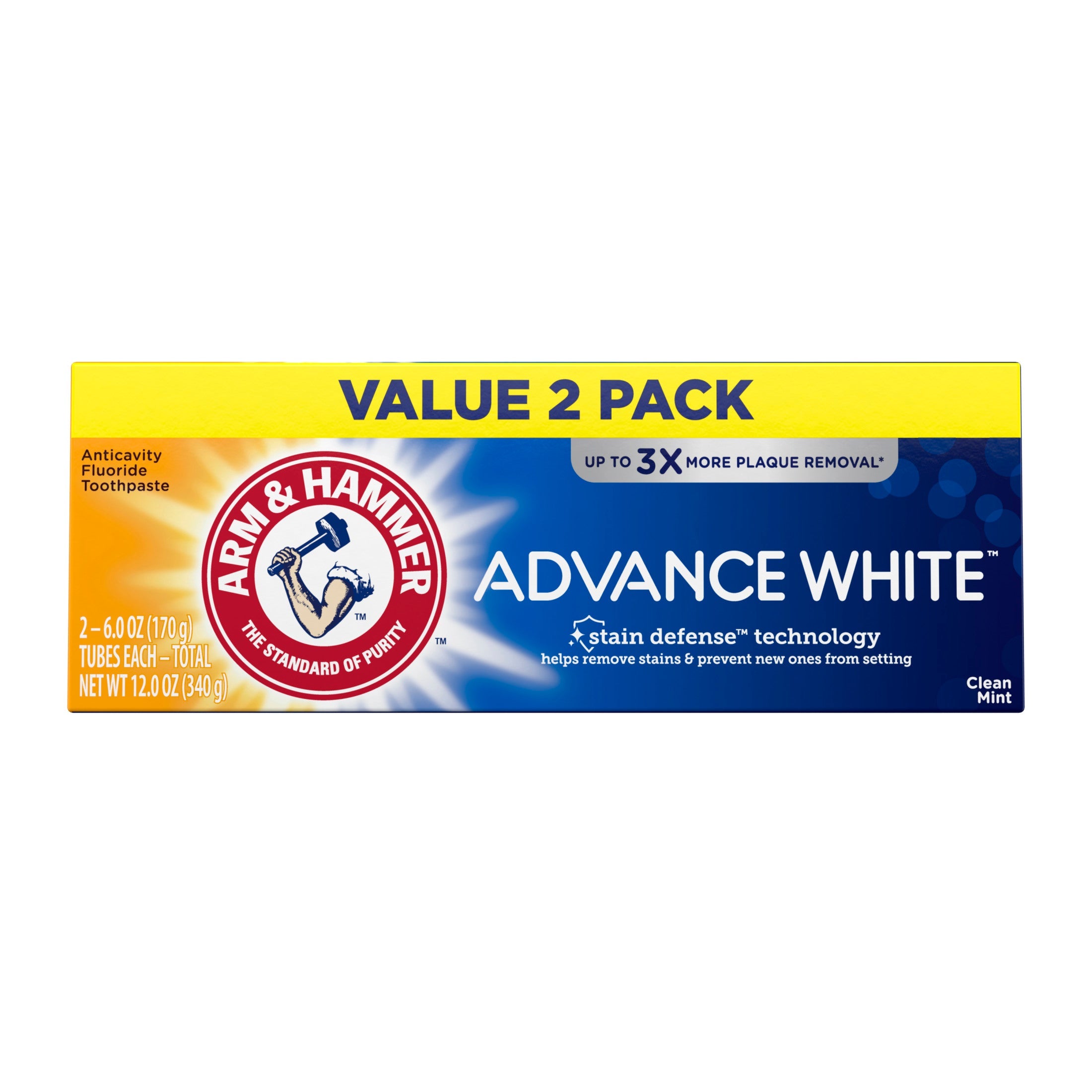 Arm & Hammer Advance White Extreme Whitening Toothpaste with Baking Soda | Pack of 2