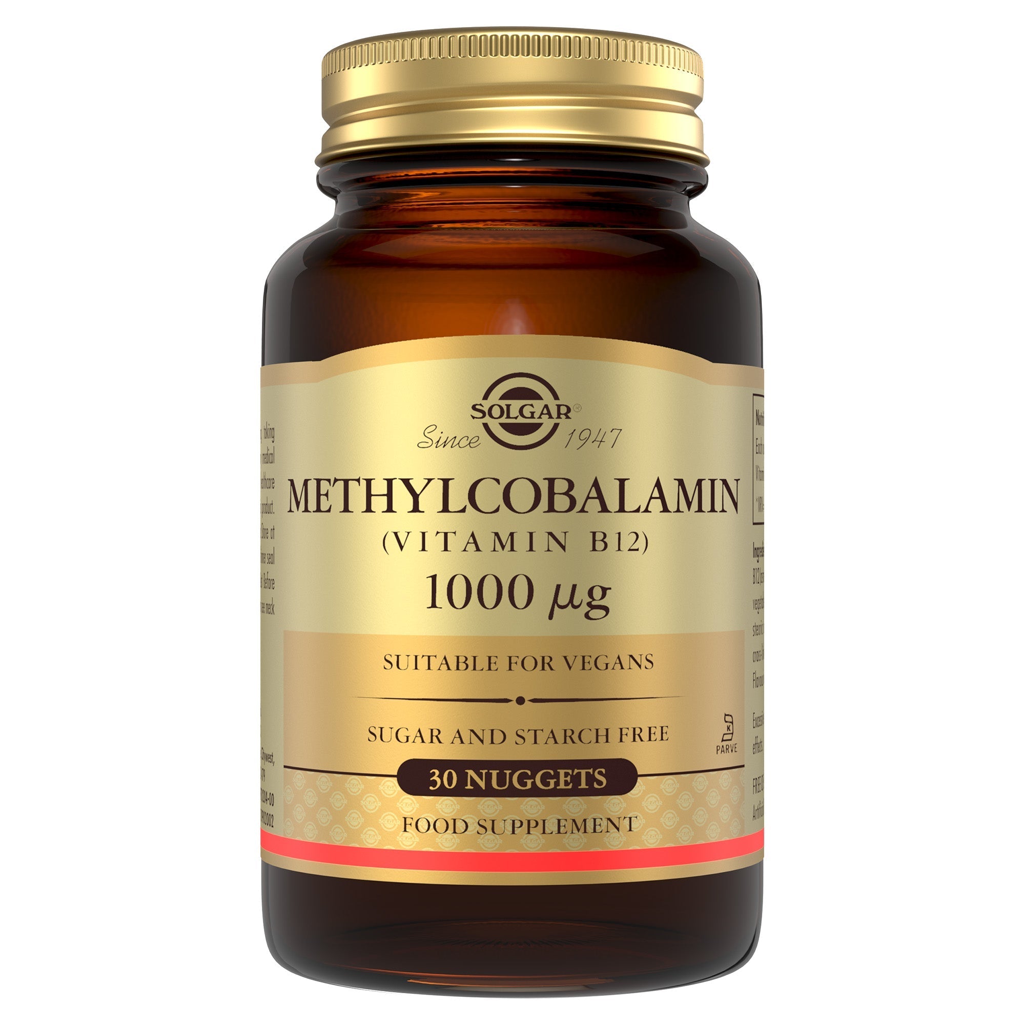 Solgar Methylcobalamin (Vitamin B12) 1000 µg, 30 Nuggets