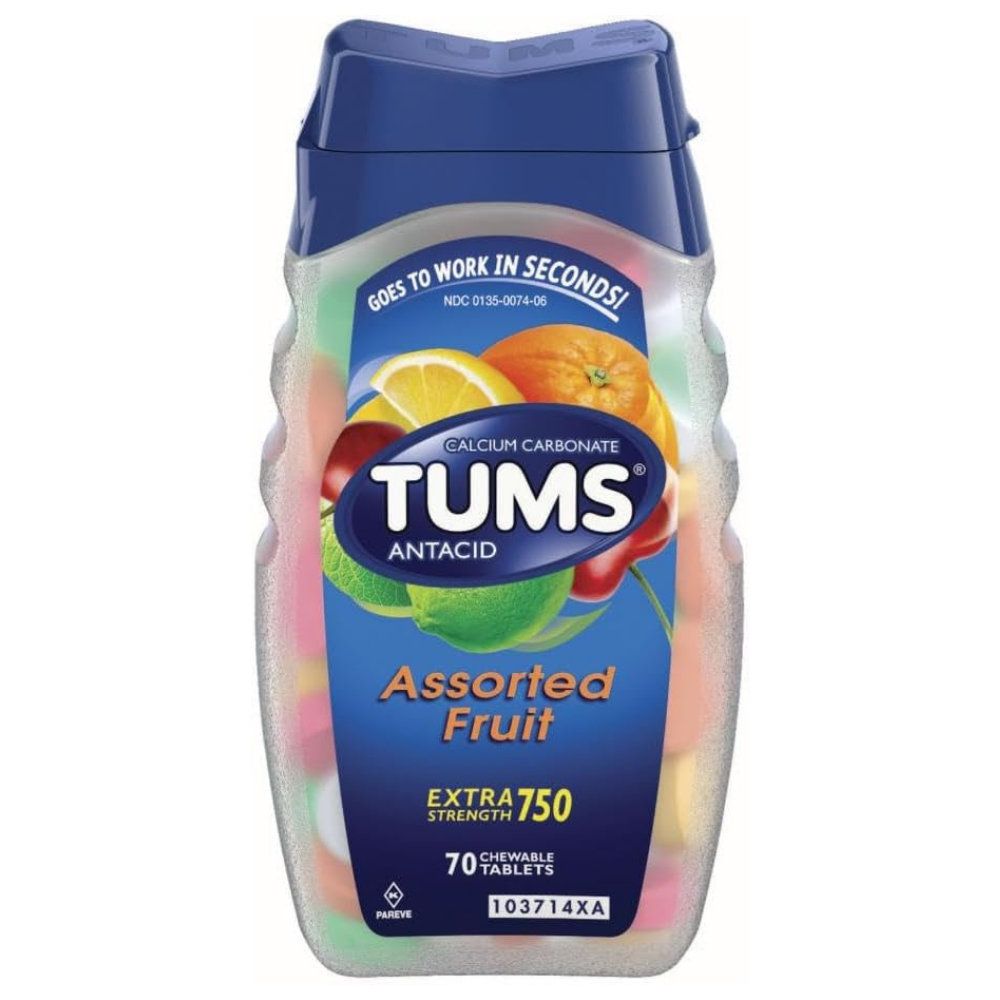 TUMS Extra Strength Chewable Antacid, 70 Tablets